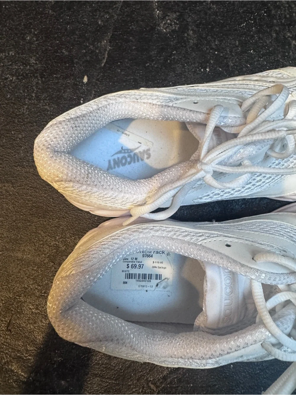 Saucony worn lightly